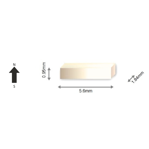 High-Performance N42H Neodymium Rare Earth Rectangular Magnet 5.6 x 1.84 x 0.95 mm | Durable &Versatile for Multiple Applications